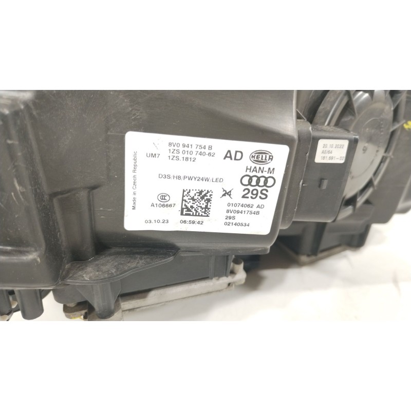 Recambio de faro derecho para audi a3 sportback (8va, 8vf) s3 quattro referencia OEM IAM 8V0941754B 8K0941597B 4G0907397P