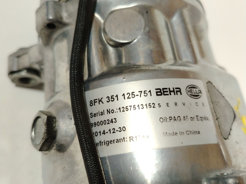 Recambio de compresor aire acondicionado para volkswagen golf iv (1j1) 1.9 tdi referencia OEM IAM 8FK351125 1J0820803L 