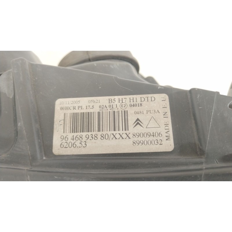 Recambio de faro derecho para citroën c4 i (lc_) 1.6 16v referencia OEM IAM 620653 9646893880 89009406