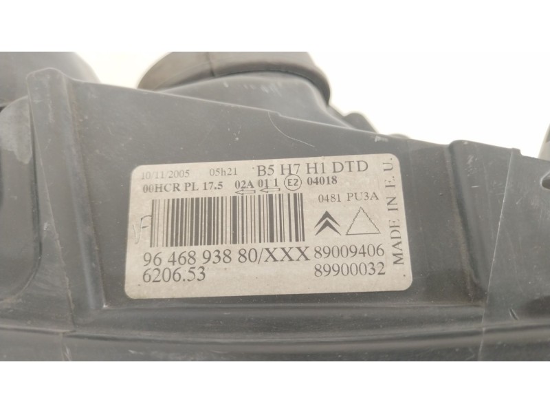 Recambio de faro derecho para citroën c4 i (lc_) 1.6 16v referencia OEM IAM 620653 9646893880 89009406