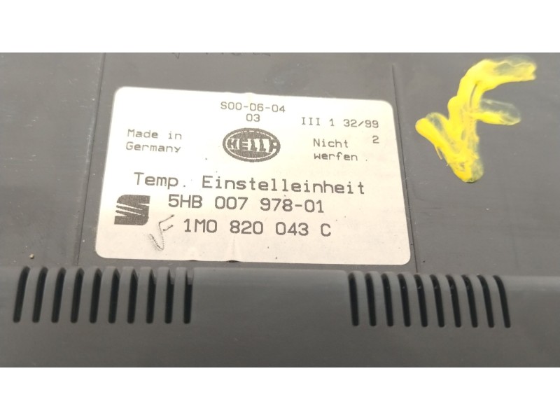 Recambio de mando climatizador para seat toledo ii (1m2) 1.9 tdi referencia OEM IAM 1M0820043C 5HB00797801 