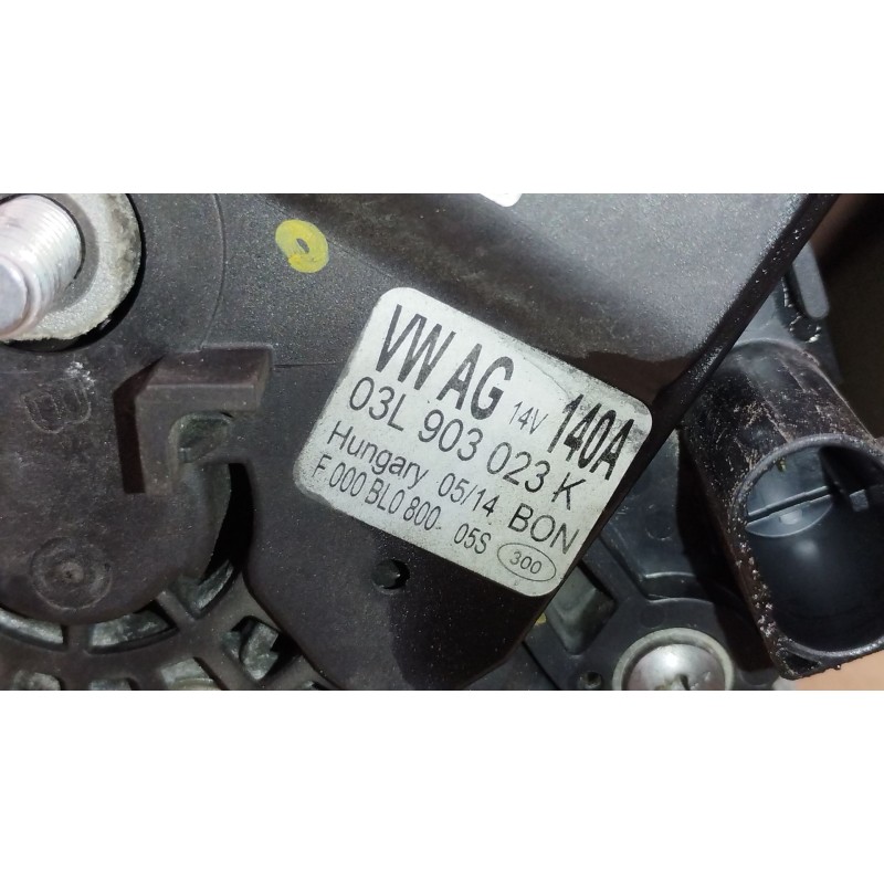 Recambio de alternador para audi a3 sportback (8va, 8vf) 2.0 tdi referencia OEM IAM 03L903023K F000BL0800 