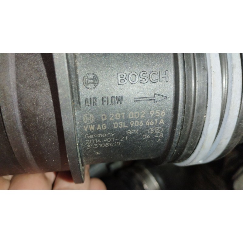 Recambio de caudalimetro para audi a3 sportback (8va, 8vf) 2.0 tdi referencia OEM IAM 03L906461A 0281002956 313108419