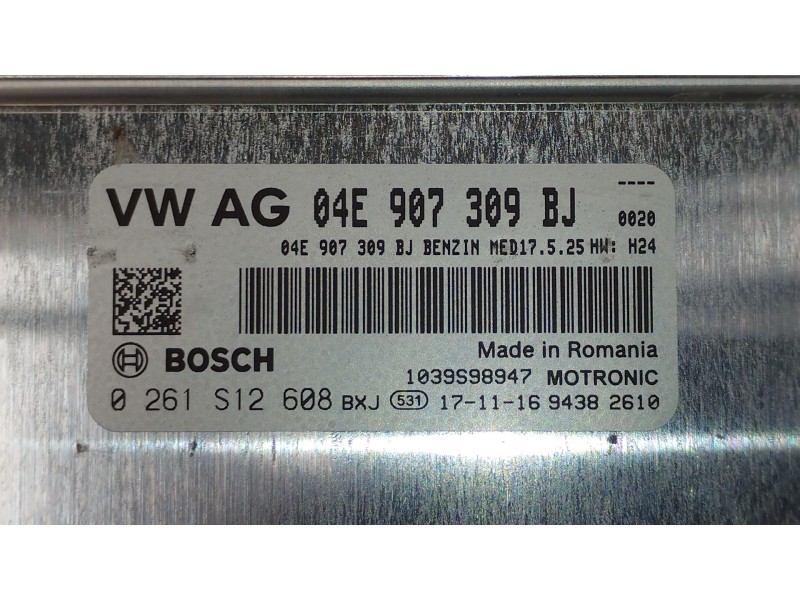 Recambio de centralita motor uce para seat leon st (5f8) 1.4 tsi referencia OEM IAM 04E907309BJ 0261S12608 
