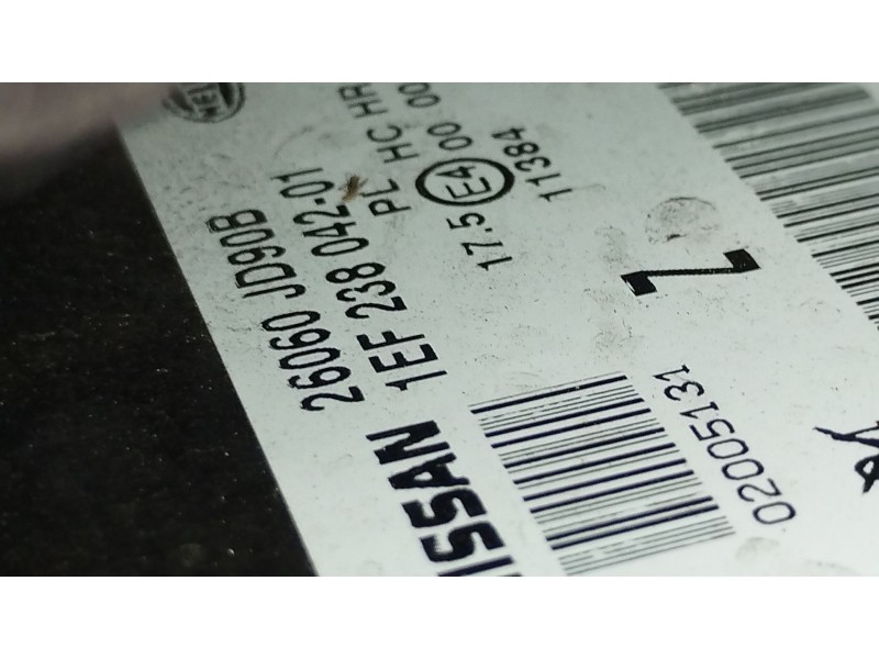 Recambio de faro izquierdo para nissan qashqai i (j10, nj10) 2.0 referencia OEM IAM 26060JD90B 1EF238042 