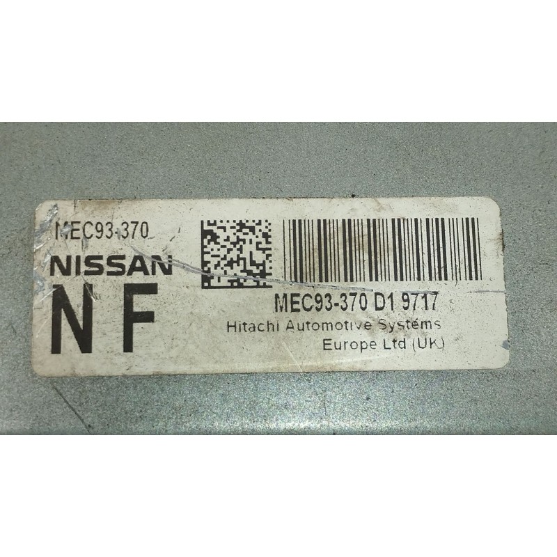 Recambio de centralita motor uce para nissan qashqai i (j10, nj10) 2.0 referencia OEM IAM MEC93370  