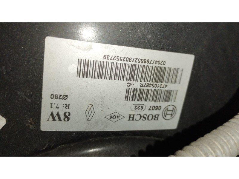 Recambio de servofreno para renault grand scénic iv (r9_) 1.5 dci 110 referencia OEM IAM 472105487R 0204776865 