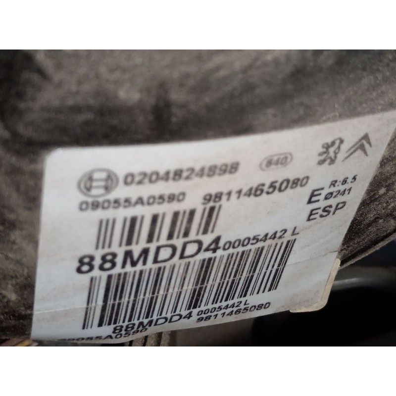 Recambio de servofreno para citroën c3 iii (sx) 1.2 vti 82 lpg referencia OEM IAM 9811465080  0204824898