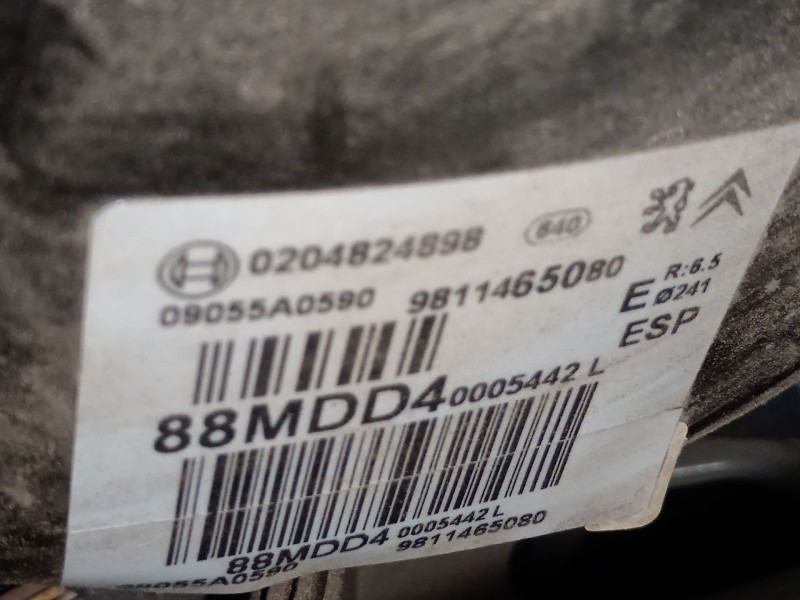 Recambio de servofreno para citroën c3 iii (sx) 1.2 vti 82 lpg referencia OEM IAM 9811465080  0204824898