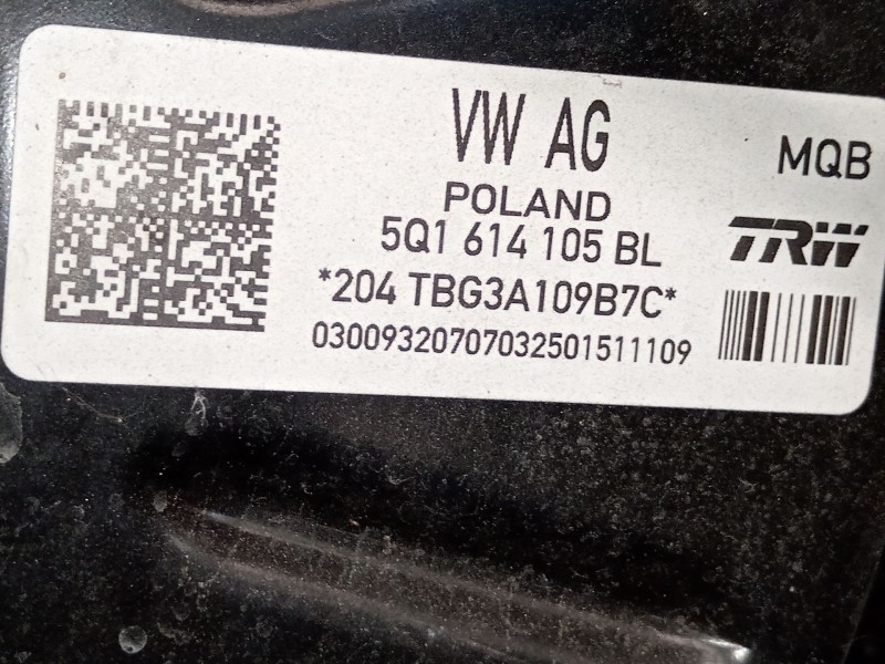 Recambio de servofreno para volkswagen touran (5t1) 1.6 tdi referencia OEM IAM 5Q1614105BL  
