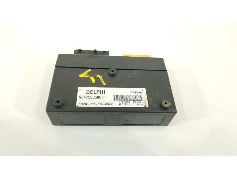 Recambio de modulo electronico para peugeot 307 cc (3b) 2.0 hdi 135 referencia OEM IAM 9647538580 67275496 