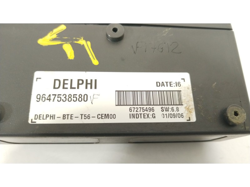 Recambio de modulo electronico para peugeot 307 cc (3b) 2.0 hdi 135 referencia OEM IAM 9647538580 67275496 
