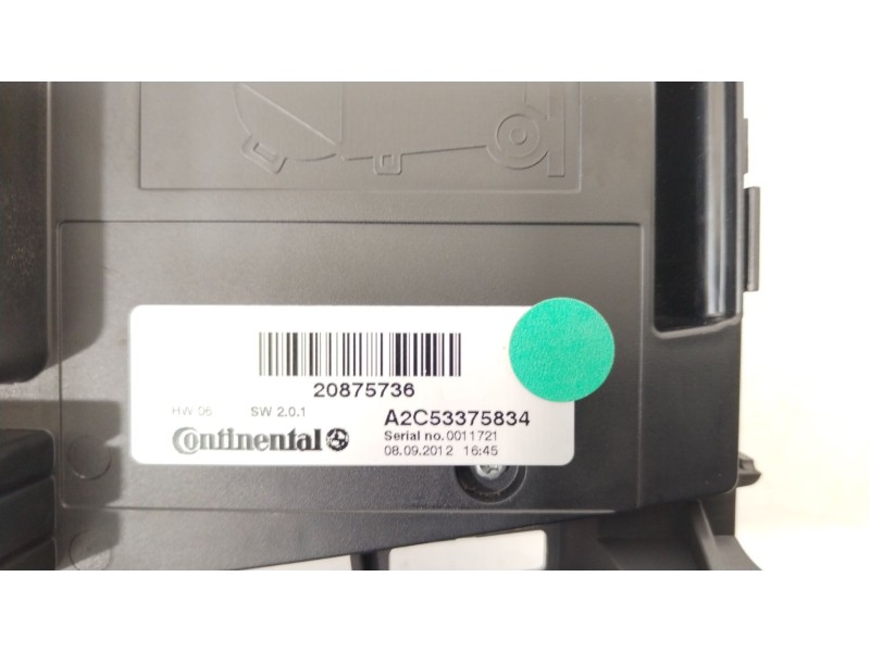 Recambio de sistema audio / radio cd para opel zafira tourer c (p12) 2.0 cdti (75) referencia OEM IAM 20875736 A2C53375834 