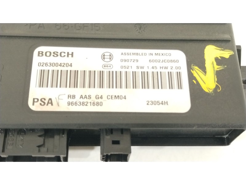 Recambio de modulo electronico para citroën berlingo multispace (b9) 1.6 hdi 110 referencia OEM IAM 9663821680 0263004204 