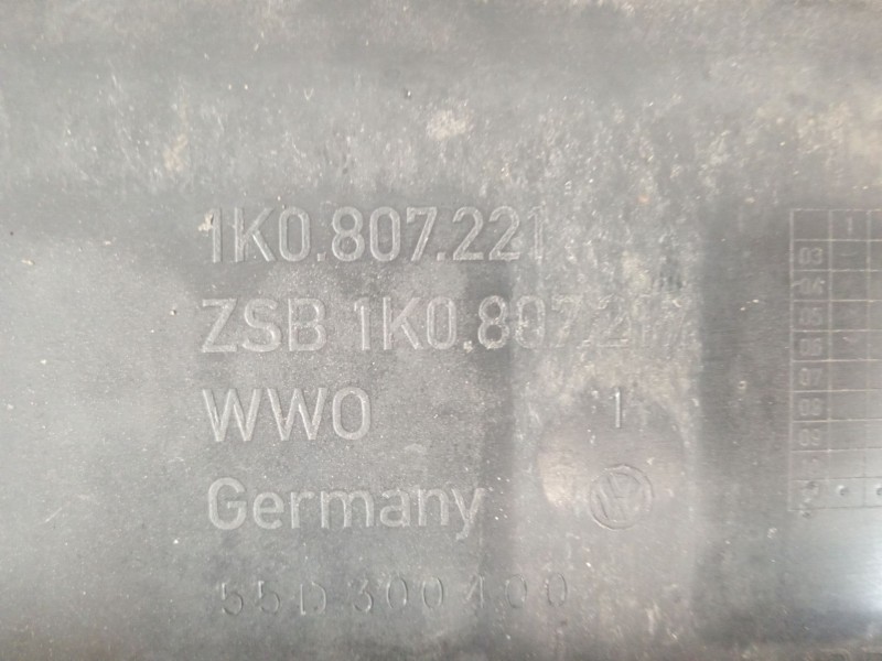 Recambio de paragolpes delantero para volkswagen golf v (1k1) 2.0 tdi 16v referencia OEM IAM 1k0807221  