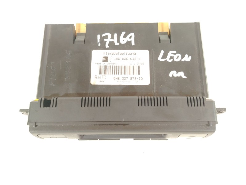 Recambio de mando climatizador para seat leon (1m1) 1.9 tdi referencia OEM IAM 1M0820043E 5HB00797810 
