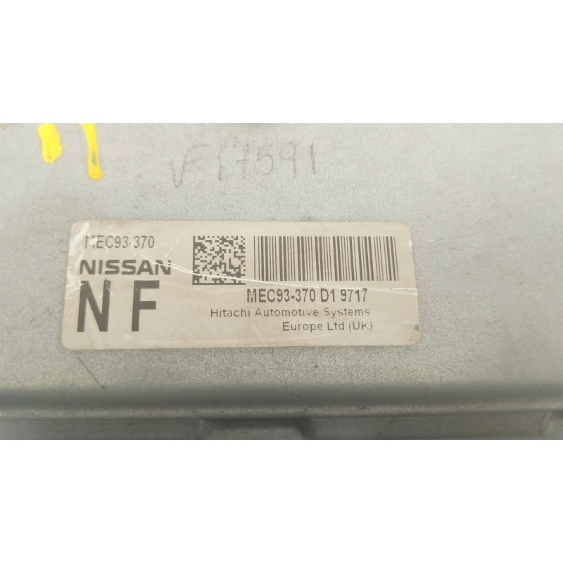 Recambio de centralita motor uce para nissan qashqai i (j10, nj10) 2.0 referencia OEM IAM MEC93370 MEC93370d19717 