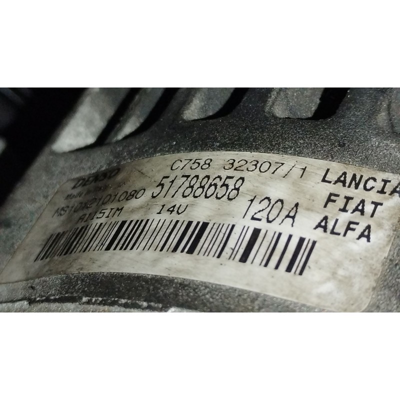 Recambio de alternador para fiat bravo ii (198_) 1.4 t-jet (198axg1b) referencia OEM IAM 51788658 MS1012101080 
