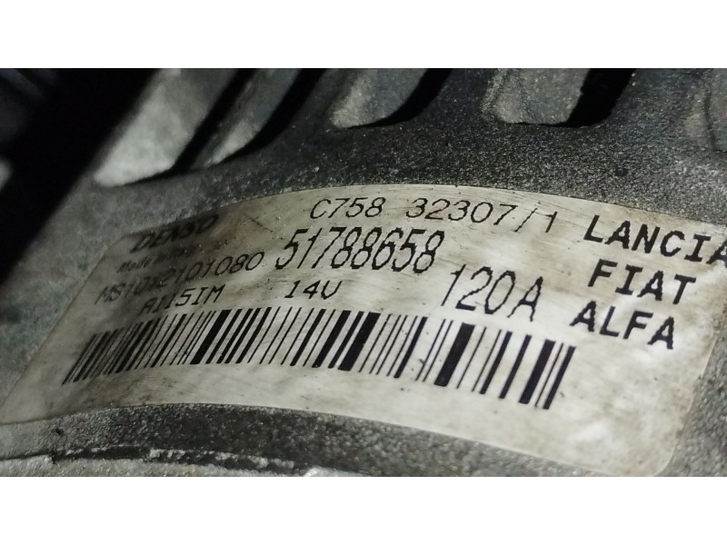 Recambio de alternador para fiat bravo ii (198_) 1.4 t-jet (198axg1b) referencia OEM IAM 51788658 MS1012101080 