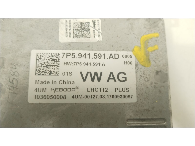 Recambio de centralita faros xenon para seat leon st (5f8) 1.4 tsi referencia OEM IAM 7P5941591AD 7P5941591A 1036050008