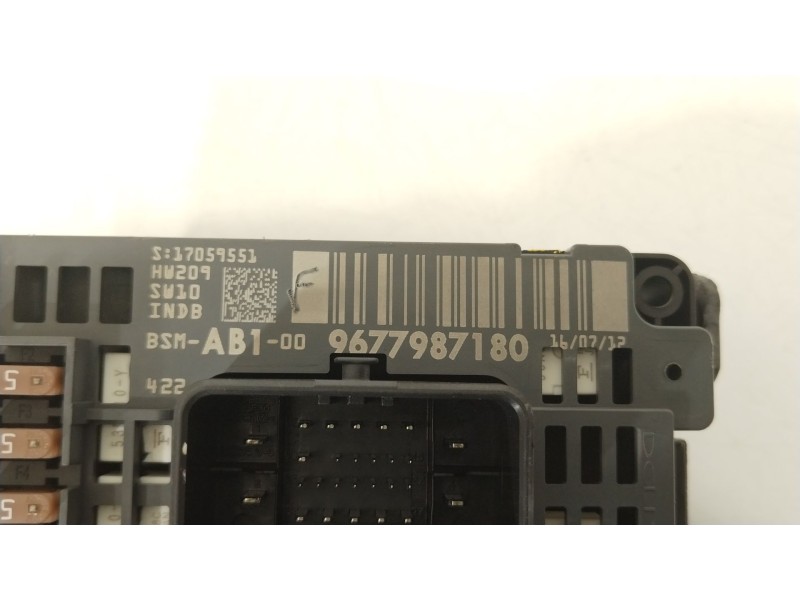 Recambio de caja reles / fusibles para peugeot 206 hatchback (2a/c) 1.4 i referencia OEM IAM 9677987180 BSMAB100 
