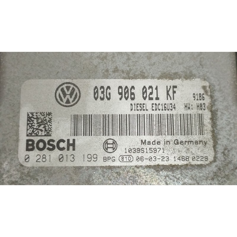 Recambio de centralita motor uce para volkswagen touran (1t1, 1t2) 2.0 tdi referencia OEM IAM 03G906021KF 0281013199 