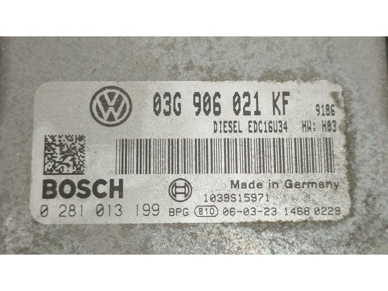 Recambio de centralita motor uce para volkswagen touran (1t1, 1t2) 2.0 tdi referencia OEM IAM 03G906021KF 0281013199 