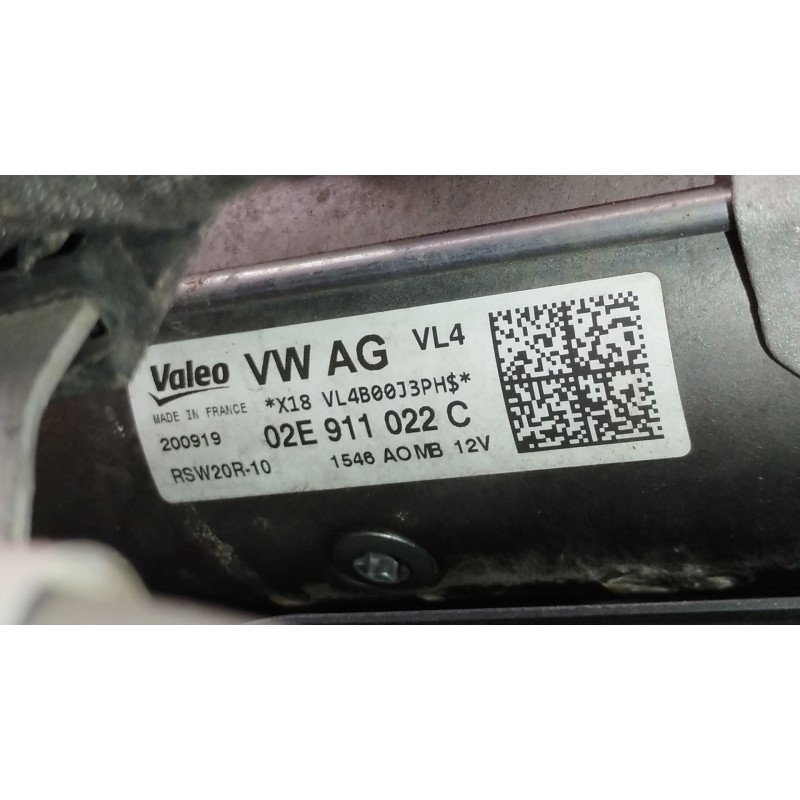 Recambio de motor arranque para volkswagen tiguan (ad1, ax1) 2.0 tdi 4motion referencia OEM IAM 02E911022C RSW20R10 