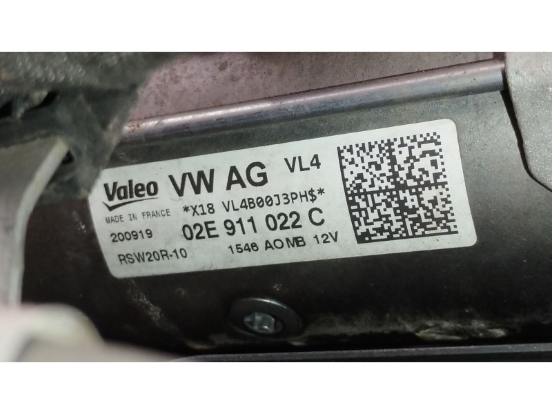 Recambio de motor arranque para volkswagen tiguan (ad1, ax1) 2.0 tdi 4motion referencia OEM IAM 02E911022C RSW20R10 