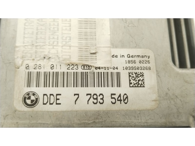 Recambio de centralita motor uce para bmw 3 (e46) 330 d referencia OEM IAM 7793540 0281011223 7790898