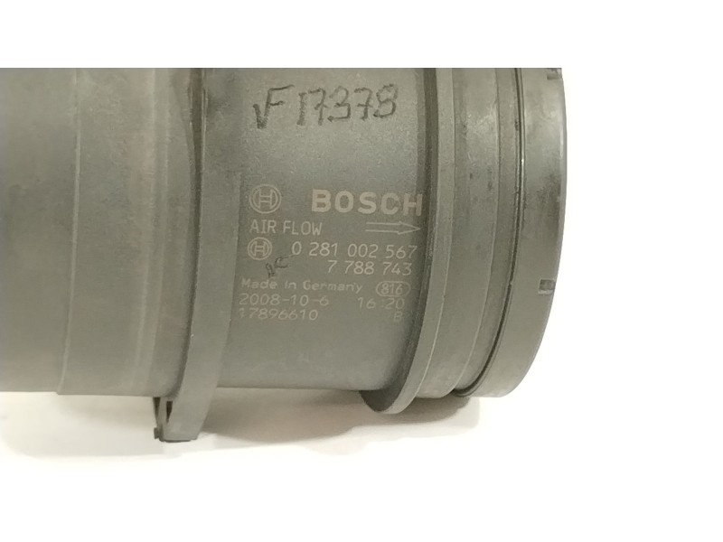 Recambio de caudalimetro para bmw 1 (e87) 120 d referencia OEM IAM 7788743 0281002567 17896610