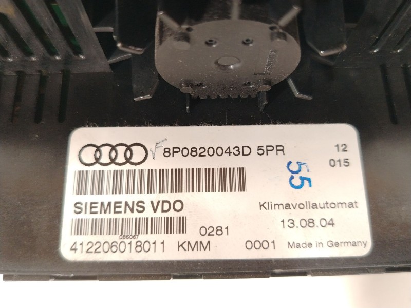 Recambio de mando climatizador para audi a3 (8p1) 1.9 tdi referencia OEM IAM 8P0820043D5PR 8P0820043D 