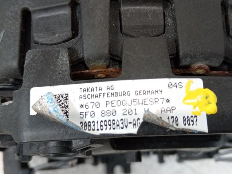 Recambio de kit airbag para seat toledo (kg3) 1.2 tsi referencia OEM IAM 6JB857009C 5F0880201H 6C0959655K