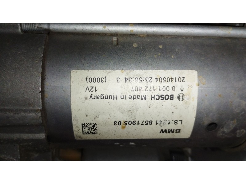 Recambio de motor arranque para bmw 1 (f20) 116 d referencia OEM IAM 12418571905 8571905 0001172407