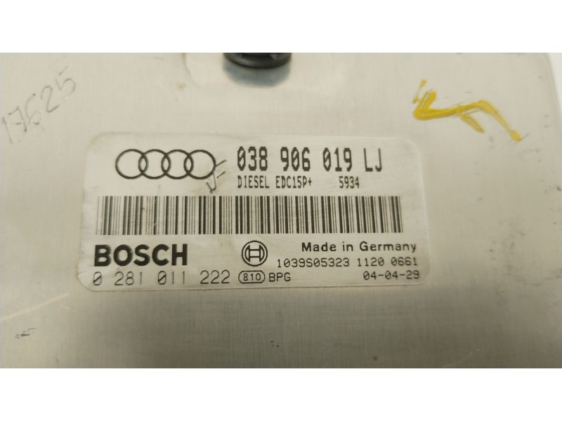 Recambio de centralita motor uce para audi a4 b6 (8e2) 1.9 tdi referencia OEM IAM 038906019LJ 0281011222 