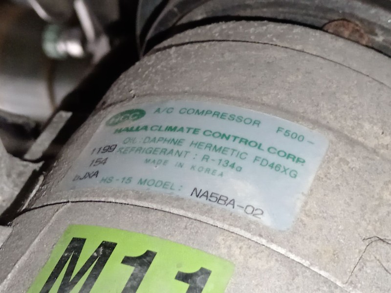 Recambio de compresor aire acondicionado para hyundai tucson (jm) 2.0 referencia OEM IAM 977012E000  