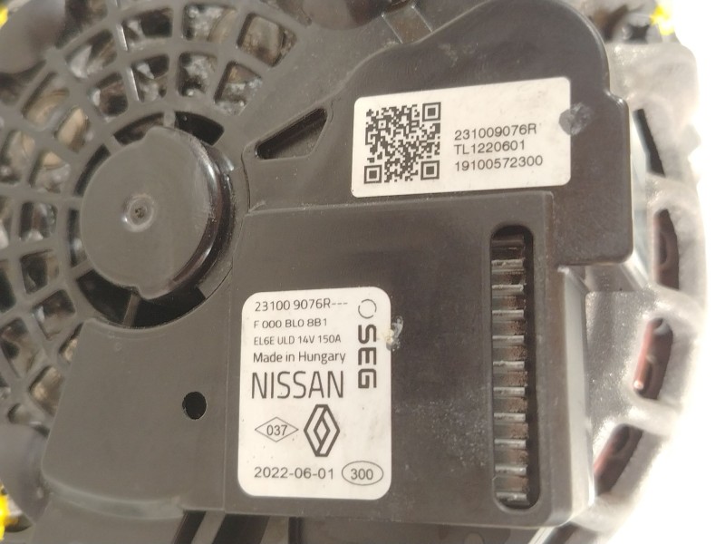 Recambio de alternador para dacia sandero iii 1.0 sce 65 referencia OEM IAM 231009076R F000BL08B1 