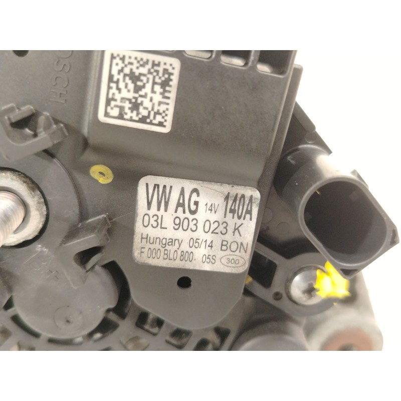Recambio de alternador para audi a3 sportback (8va, 8vf) 2.0 tdi referencia OEM IAM 03L903023K F000BL0800 