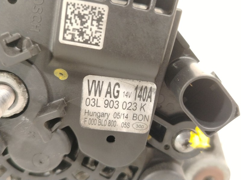 Recambio de alternador para audi a3 sportback (8va, 8vf) 2.0 tdi referencia OEM IAM 03L903023K F000BL0800 