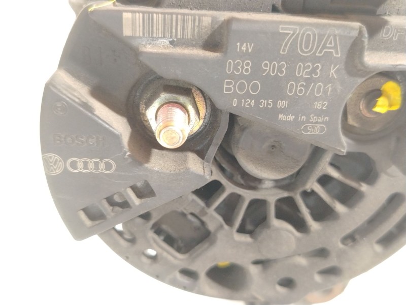 Recambio de alternador para seat ibiza ii (6k1) 1.9 sdi referencia OEM IAM 038903023K 0124315001 