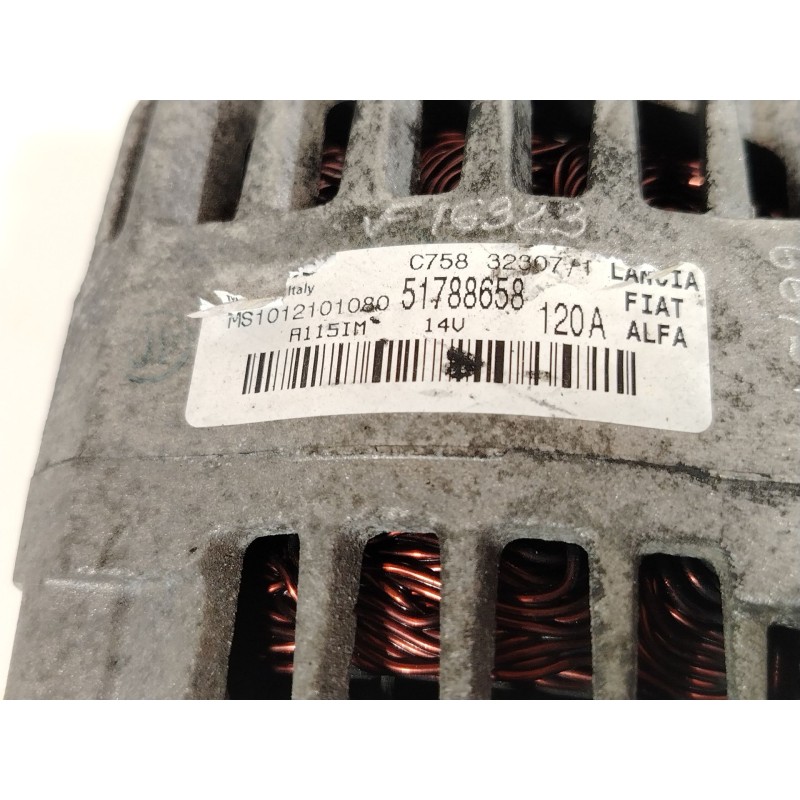 Recambio de alternador para fiat bravo ii (198_) 1.4 t-jet (198axg1b) referencia OEM IAM 51788658 MS1012101080 
