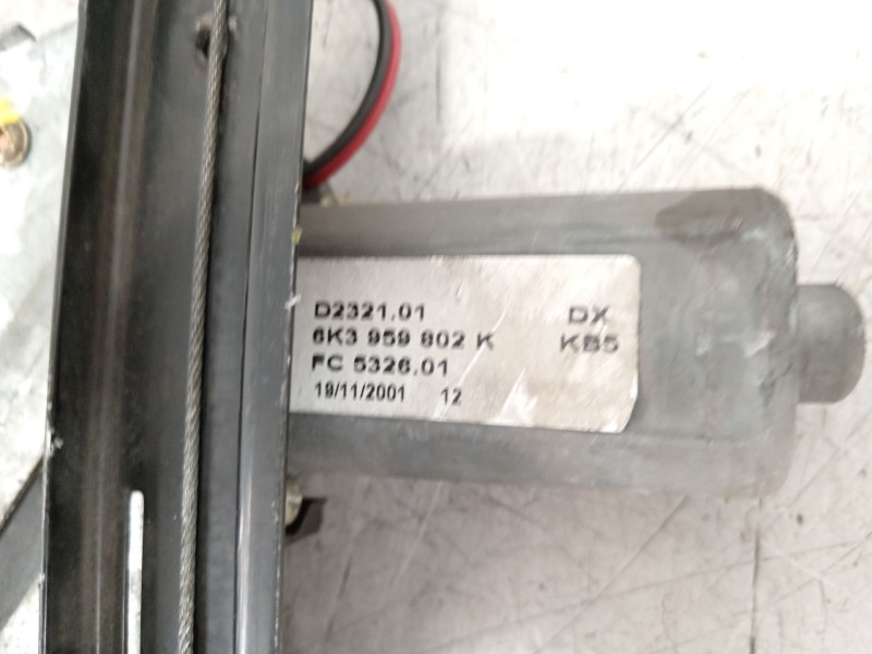 Recambio de elevalunas delantero derecho para seat ibiza ii (6k1) 1.9 sdi referencia OEM IAM 6K3837402H 8K3959802K 