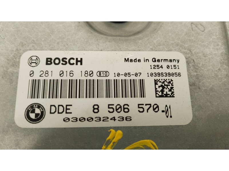 Recambio de centralita motor uce para bmw x5 (e70) xdrive 30 d referencia OEM IAM 8506570 0281016180 