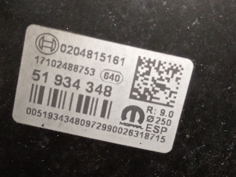 Recambio de servofreno para fiat 500x (334_) 1.6 d multijet (334axa1b, 334axa11) referencia OEM IAM 51934348 17102488753 0204815