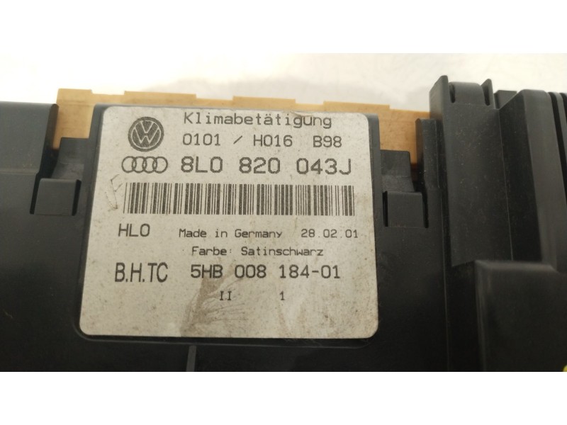 Recambio de mando climatizador para audi a3 (8l1) 1.6 referencia OEM IAM 8L0820043J  