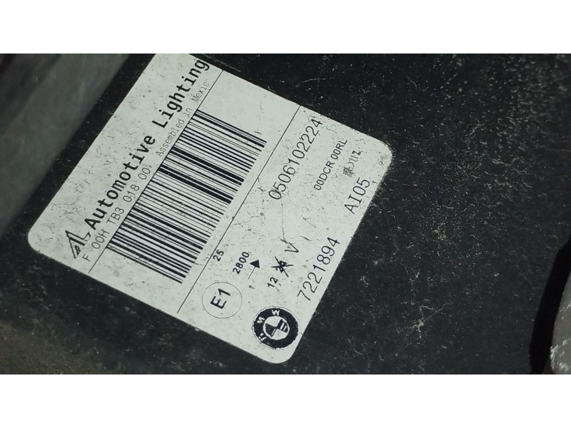Recambio de faro derecho para bmw x5 (e70) xdrive 30 d referencia OEM IAM 7221894  
