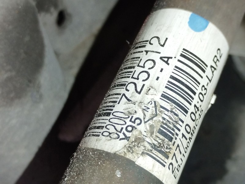 Recambio de transmision delantera izquierda para renault grand scénic iii (jz0/1_) 1.9 dci referencia OEM IAM 8200725512  