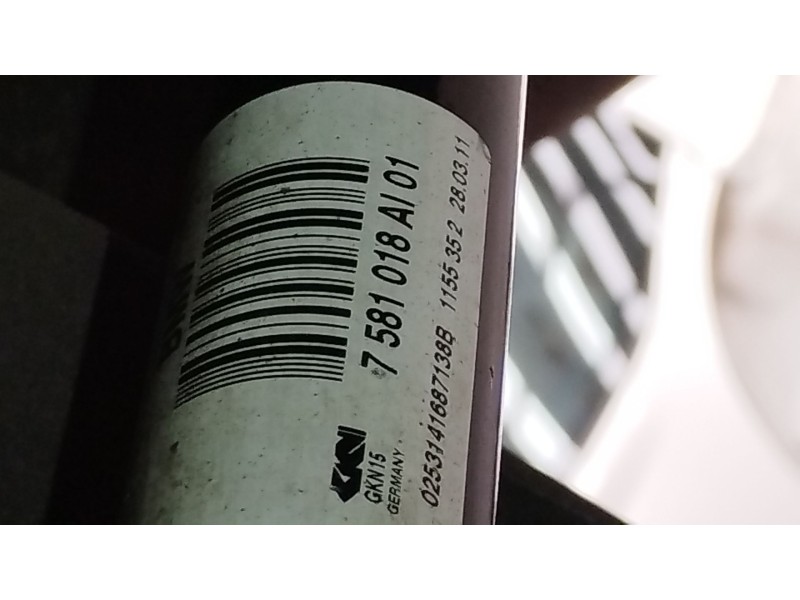 Recambio de transmision trasera derecha para bmw 5 (f10) 530 d xdrive referencia OEM IAM 7581018AI01  