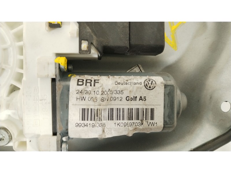 Recambio de elevalunas trasero izquierdo para volkswagen golf v (1k1) 1.9 tdi referencia OEM IAM 1K0959703K  
