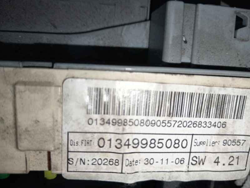 Recambio de caja reles / fusibles para citroën jumper iii autobús 2.2 hdi 120 referencia OEM IAM 01349985080  